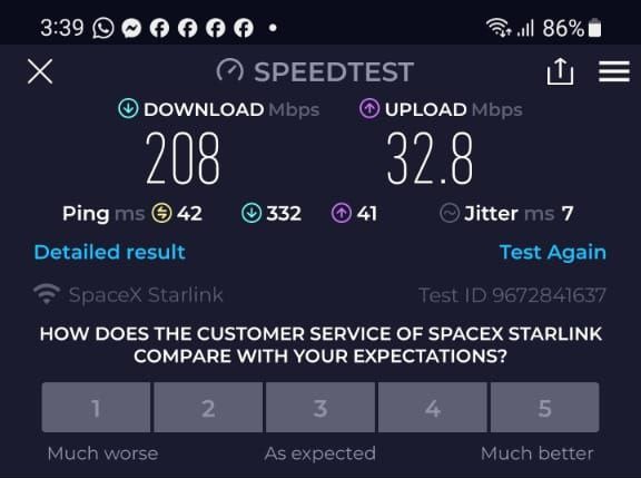 starlink malaysia speed test roam